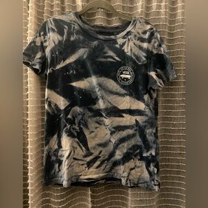 Vans Black and Gray Tie-Dye Tee